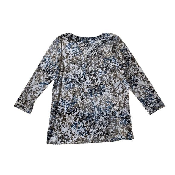 J Jill lightweight v-neck pullover shirt soft velvet top size LP Large Petite - Picture 5 of 12